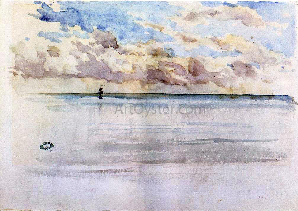 James McNeill Whistler Seascape, Dieppe - Hand Painted Oil Painting