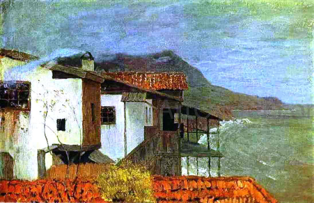 Isaac Ilich Levitan Seashore. The Crimea - Hand Painted Oil Painting