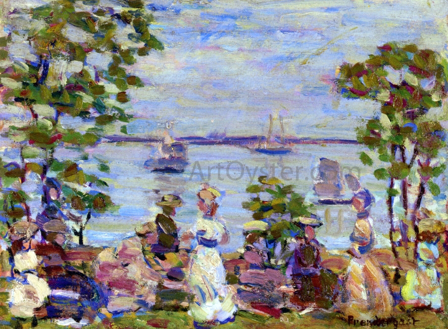 Maurice Prendergast Seaside Picnic - Hand Painted Oil Painting