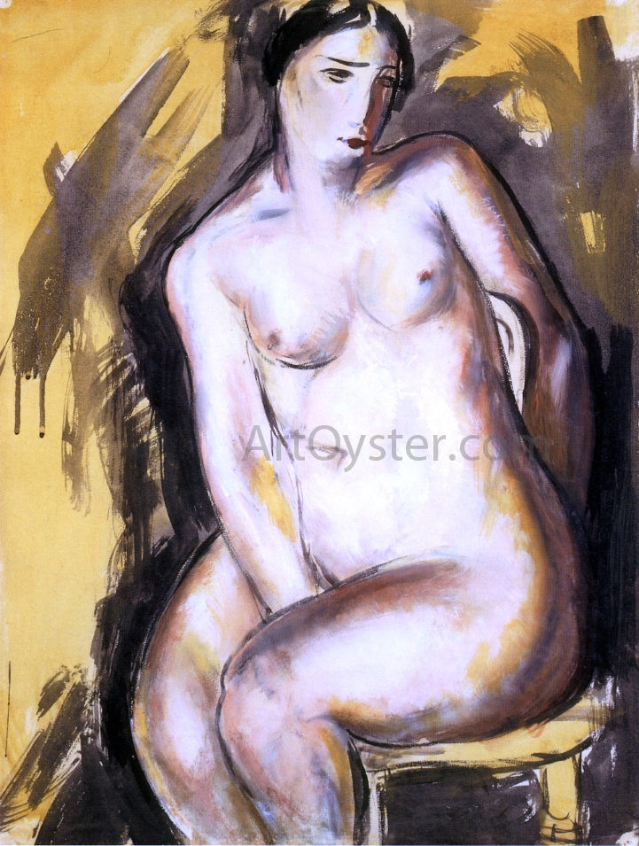 Alfred Henry Maurer Seated Figure - Hand Painted Oil Painting