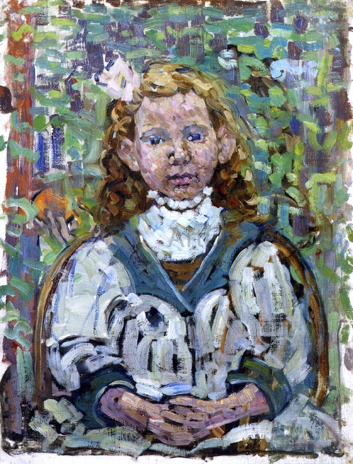Maurice Prendergast Seated Girl - Hand Painted Oil Painting