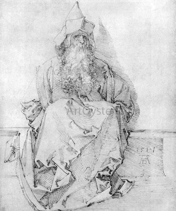 Albrecht Durer Seated Prophet - Hand Painted Oil Painting