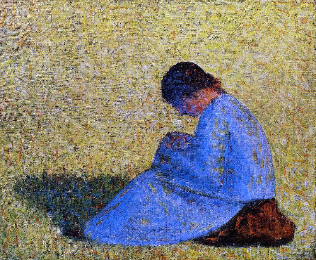 Georges Seurat Seated Woman - Hand Painted Oil Painting