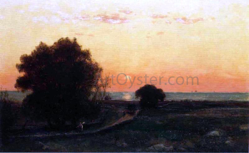 Thomas Worthington Whittredge Seaweed Harvest - Hand Painted Oil Painting