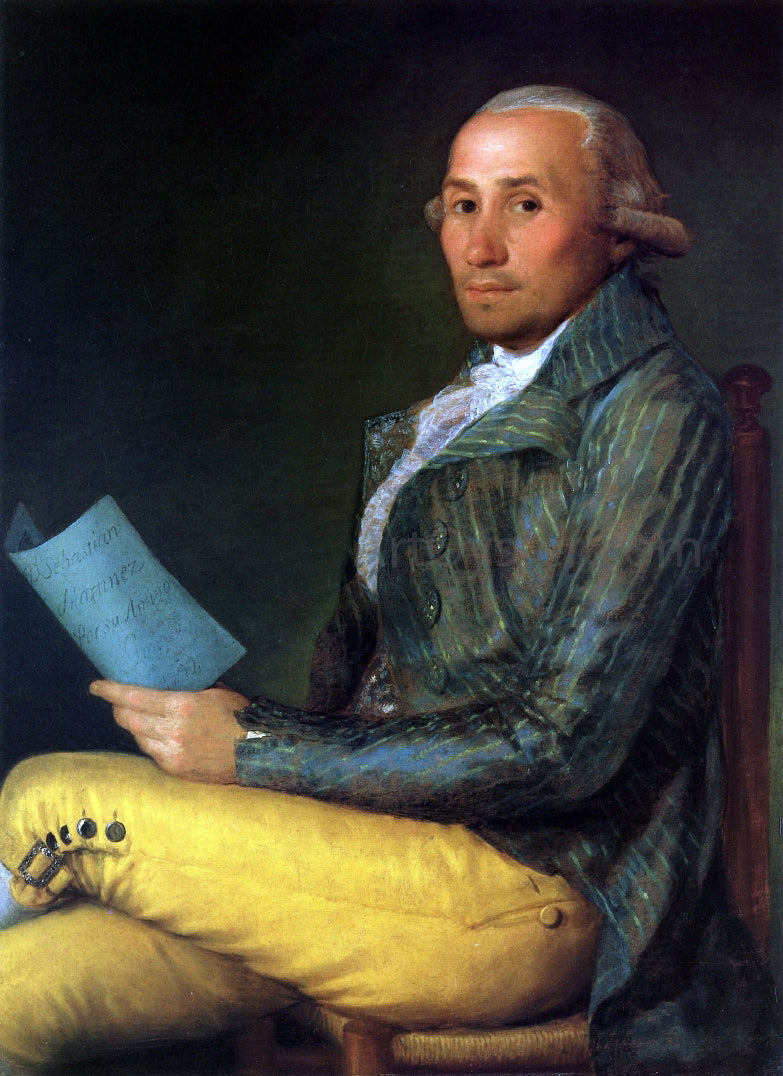 Francisco Jose de Goya Y Lucientes Sebastian Martinez - Hand Painted Oil Painting