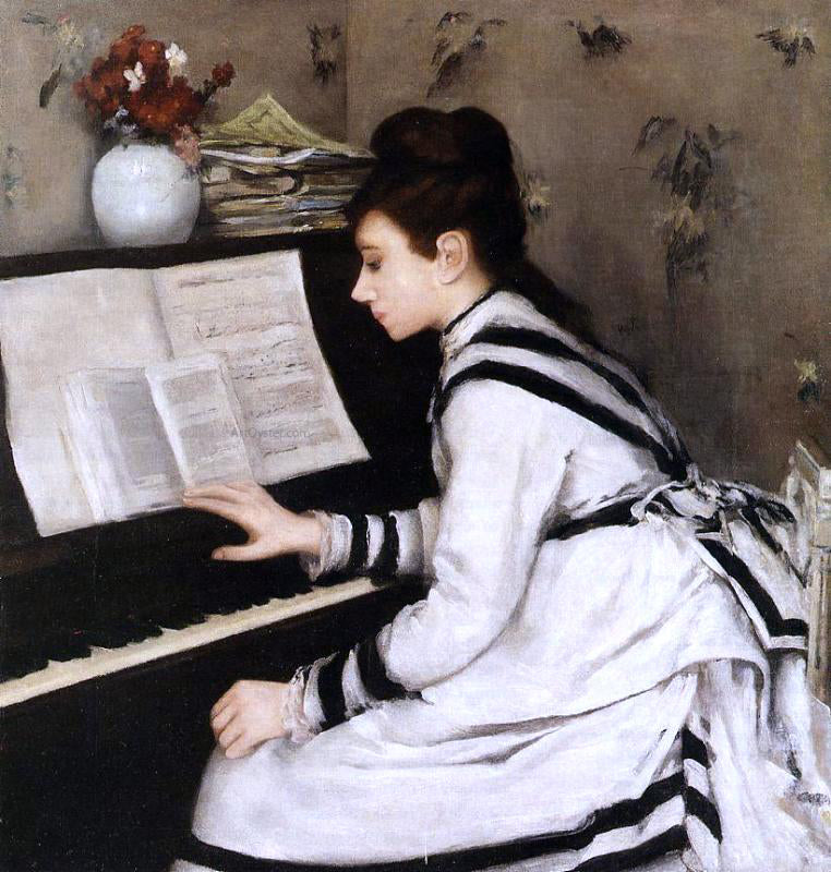 Eva Gonzales Secretly - Hand Painted Oil Painting