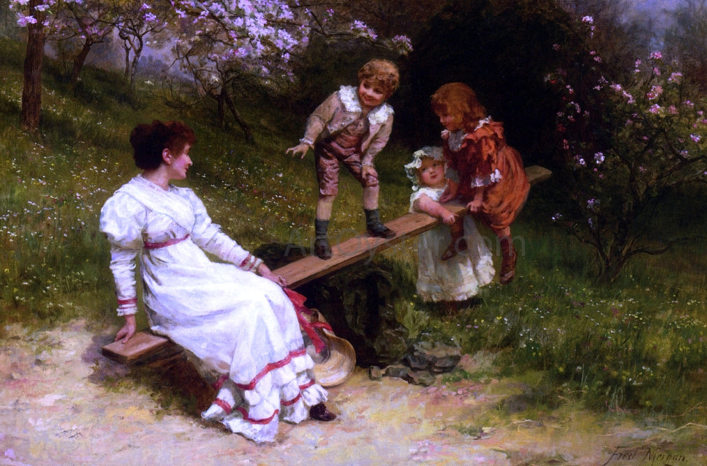 Frederick Morgan See Saw - Hand Painted Oil Painting