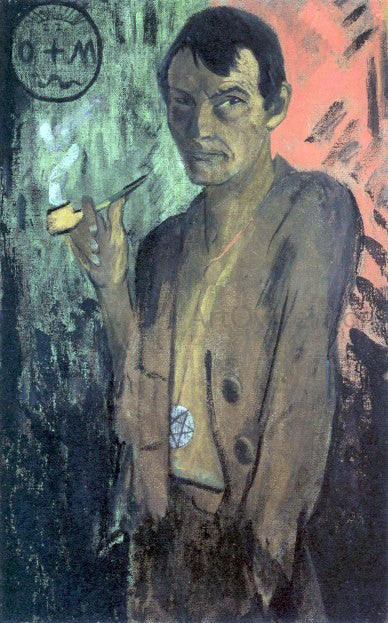 Otto Mueller Selbstbildnis mit Pentagramm - Hand Painted Oil Painting