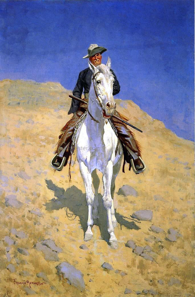 Frederic Remington Self Portrait - Hand Painted Oil Painting