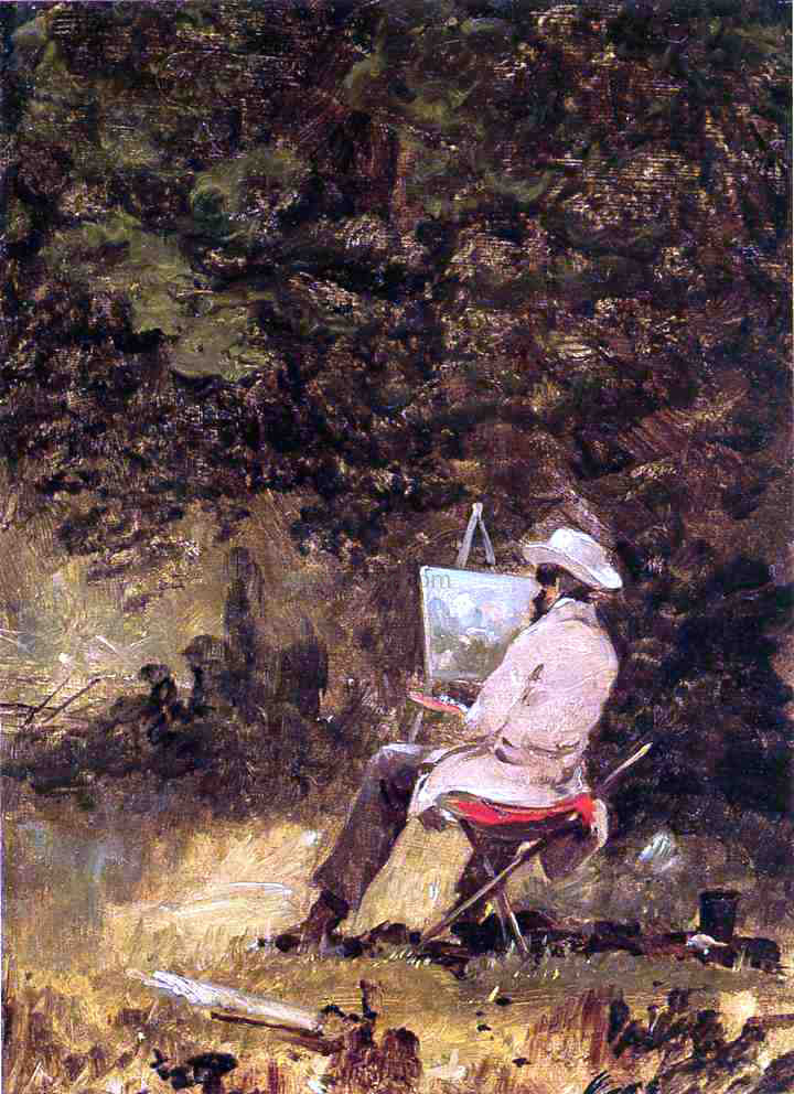 William Sidney Mount Self Portrait (also known as The Artist Sketching) - Hand Painted Oil Painting