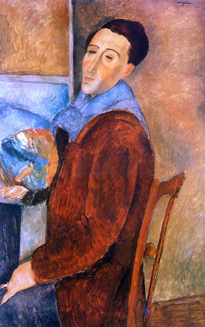Amedeo Modigliani Self Portrait - Hand Painted Oil Painting