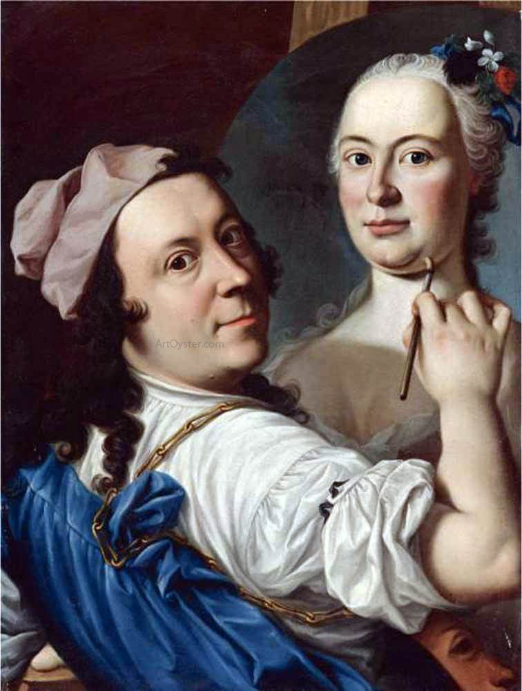 Gennaro Basile Self Portrait - Hand Painted Oil Painting