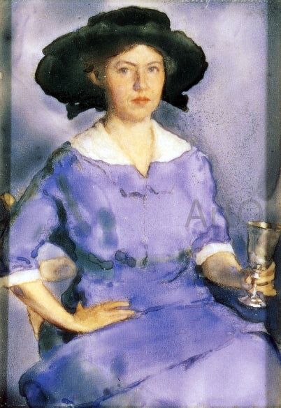 Lucy Mary Stanton Self Portrait - Hand Painted Oil Painting