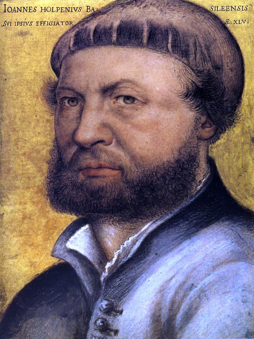 The Younger Hans Holbein Self Portrait - Hand Painted Oil Painting