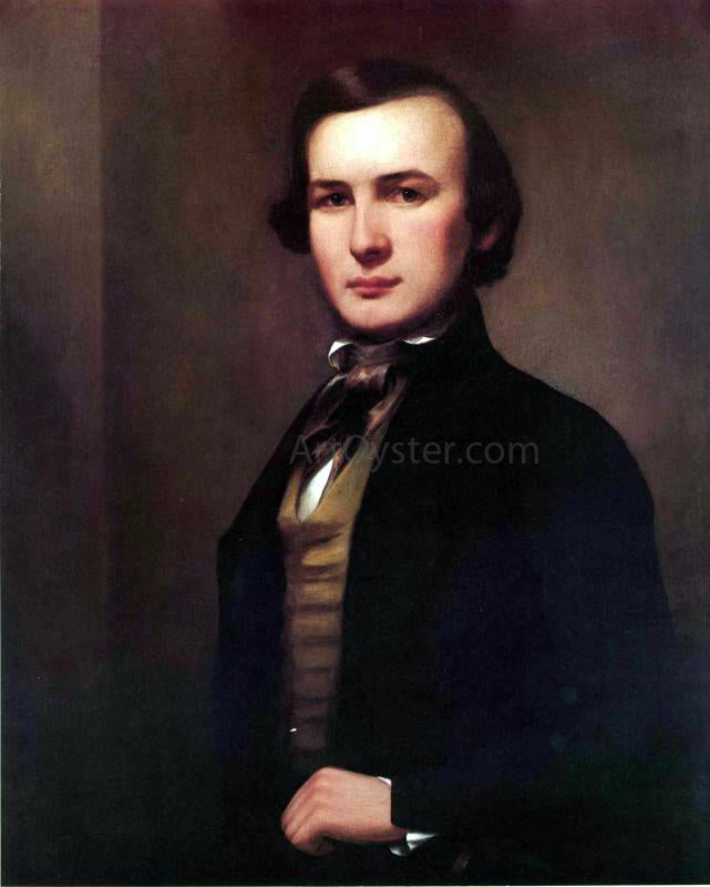 George Henry Durrie Self Portrait - Hand Painted Oil Painting
