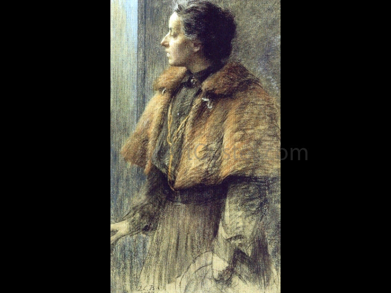 Louise Breslau Self Portrait - Hand Painted Oil Painting