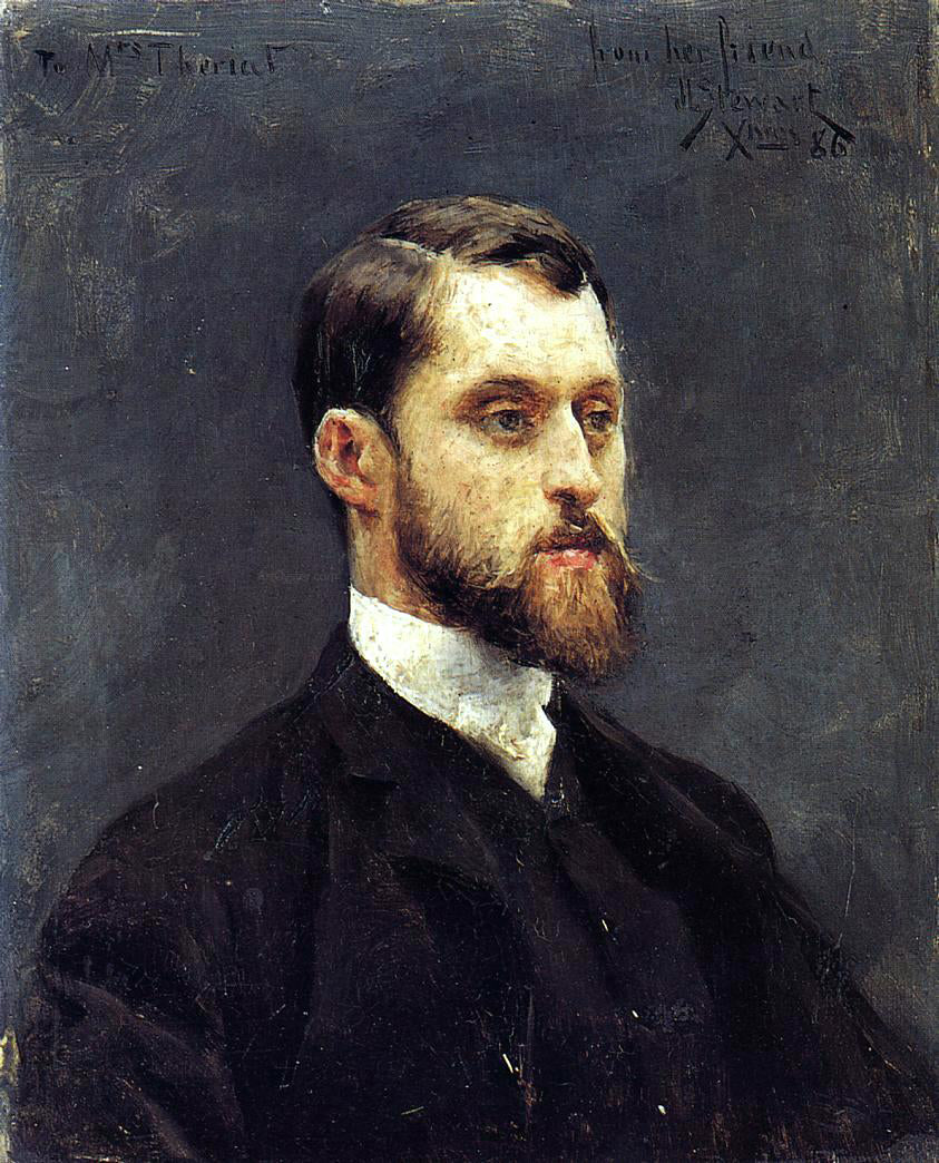 Julius LeBlanc Stewart Self Portrait - Hand Painted Oil Painting