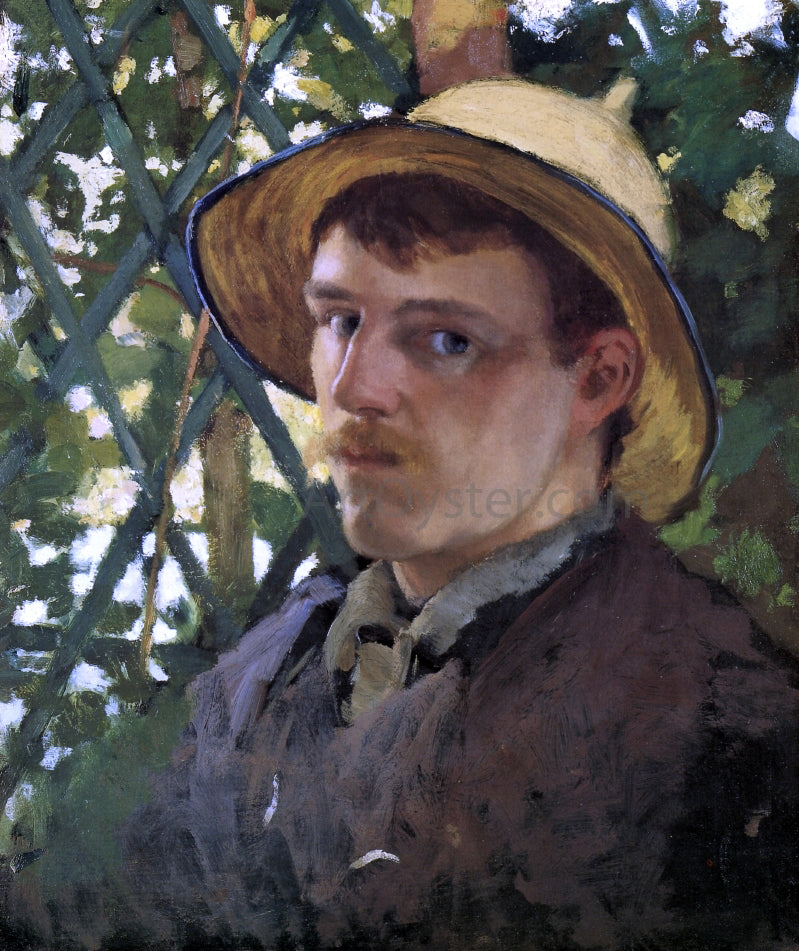 Will Hicok Low Self Portrait at Montigny - Hand Painted Oil Painting