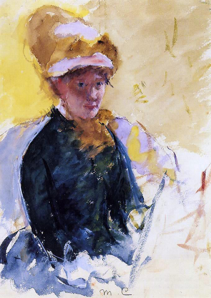 Mary Cassatt Self Portrait - Hand Painted Oil Painting