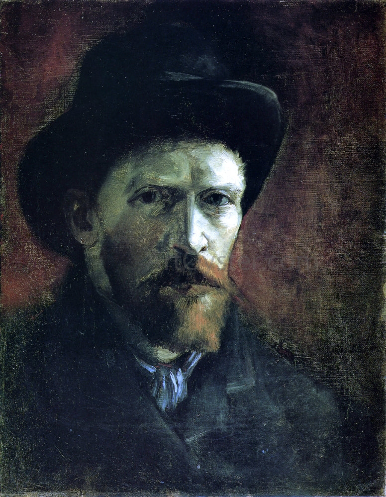 Vincent Van Gogh Self Portrait in a Dark Felt Hat - Hand Painted Oil Painting