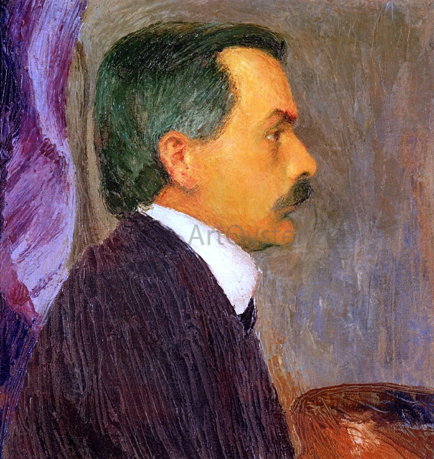 Koloman Moser Self Portrait in Colonial Dress - Hand Painted Oil Painting