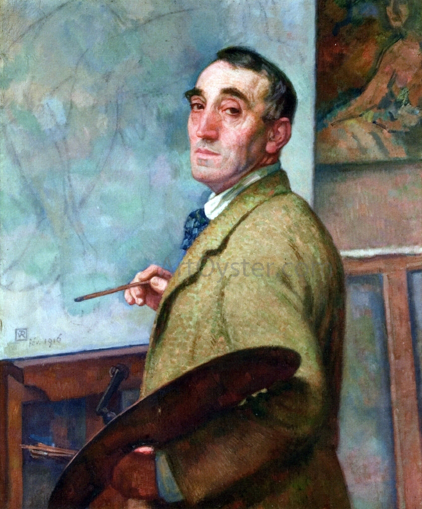 Theo Van Rysselberghe Self Portrait with Palette - Hand Painted Oil Painting
