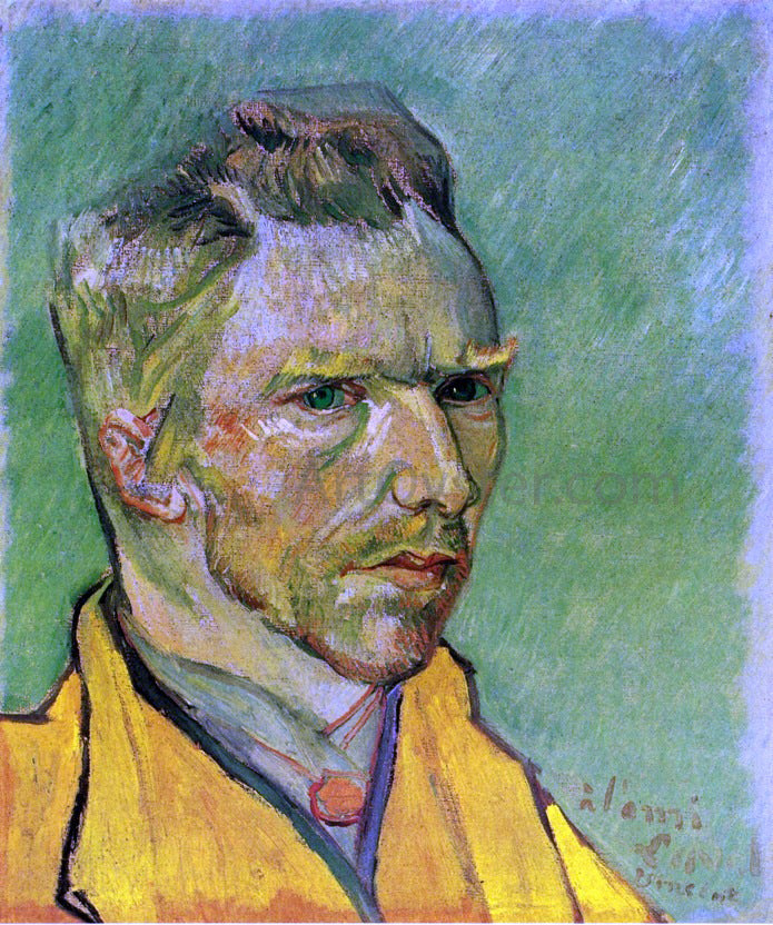 Vincent Van Gogh Self Portrait with Pipe and Straw Hat - Hand Painted Oil Painting