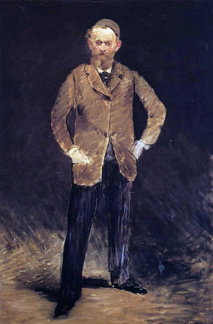 Edouard Manet Self Portrait with Skull-Cap - Hand Painted Oil Painting