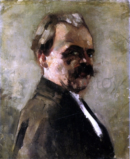 Lesser Ury Self Portrait with Spread Fingers - Hand Painted Oil Painting