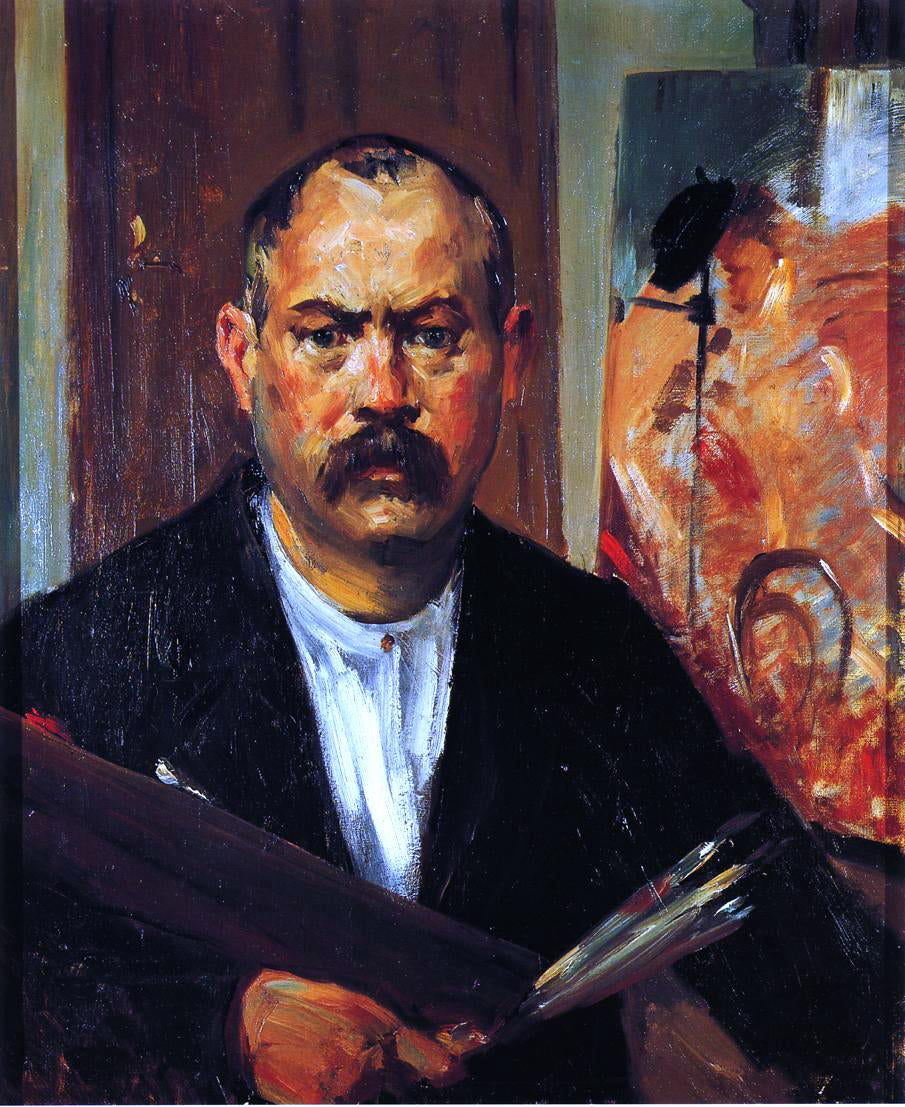 Lovis Corinth Self Portrait without Collar - Hand Painted Oil Painting