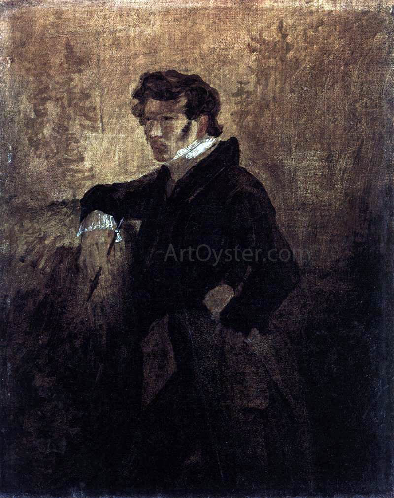 Carl Blechen Self-Portrait - Hand Painted Oil Painting