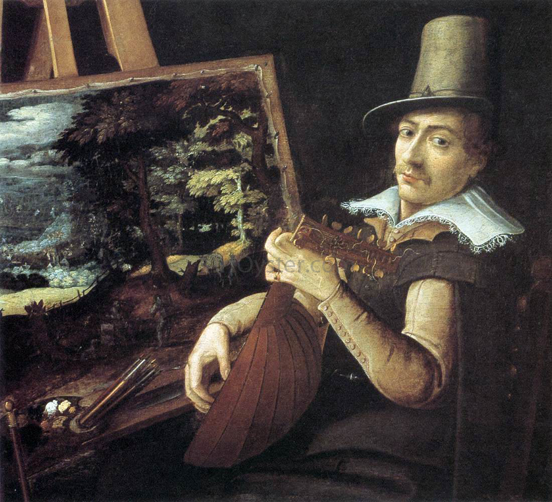 Paul Bril Self-Portrait - Hand Painted Oil Painting