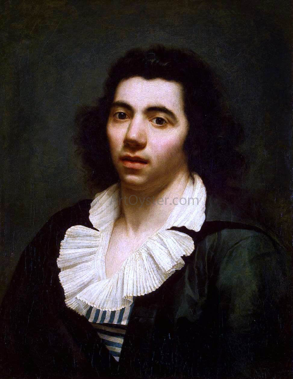Anne-Louis Girodet De Roucy-Triosson Self-Portrait - Hand Painted Oil Painting
