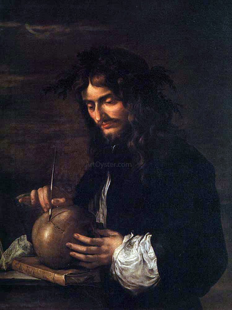 Salvator Rosa Self-Portrait - Hand Painted Oil Painting