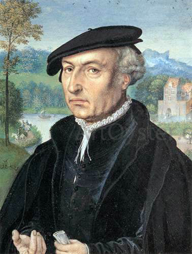 Simon Bening Self-Portrait - Hand Painted Oil Painting
