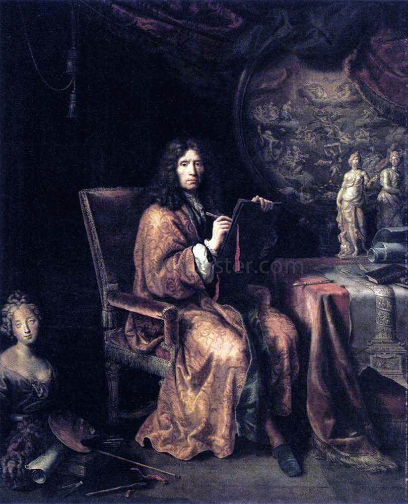 Pierre Mignard Self-Portrait - Hand Painted Oil Painting