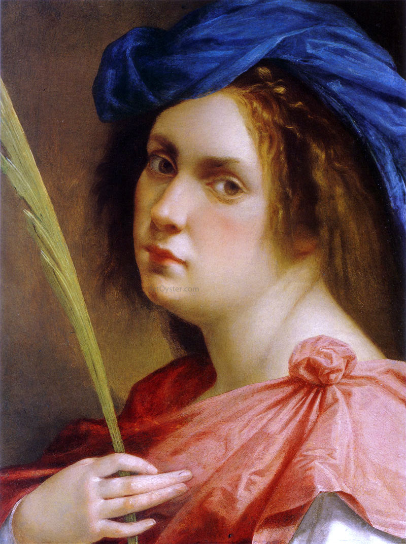 Artemisia Gentileschi Self-Portrait as a Female Martyr (also known as Female Martyr) - Hand Painted Oil Painting