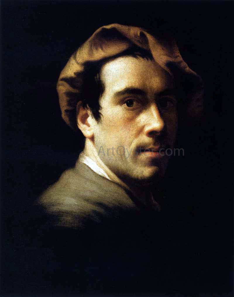  Christian Seybold Self-Portrait as a Young Man - Hand Painted Oil Painting