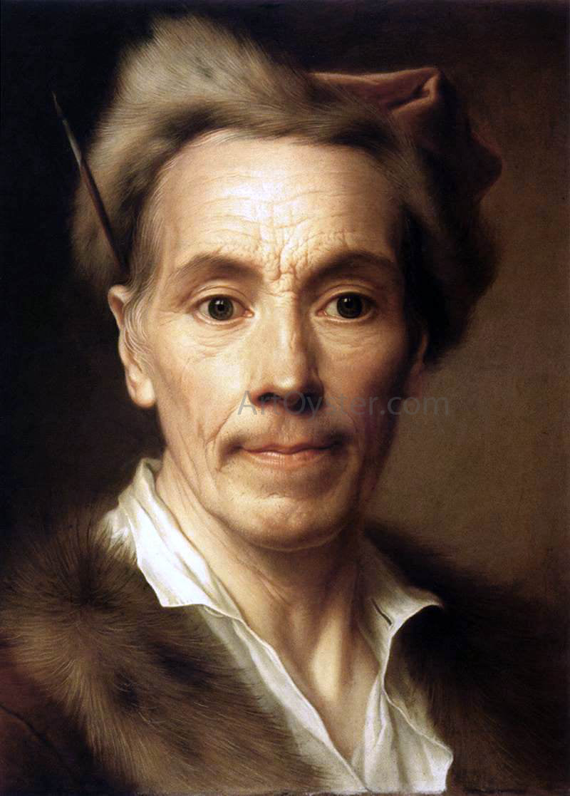 Christian Seybold Self-Portrait as an Old Man - Hand Painted Oil Painting