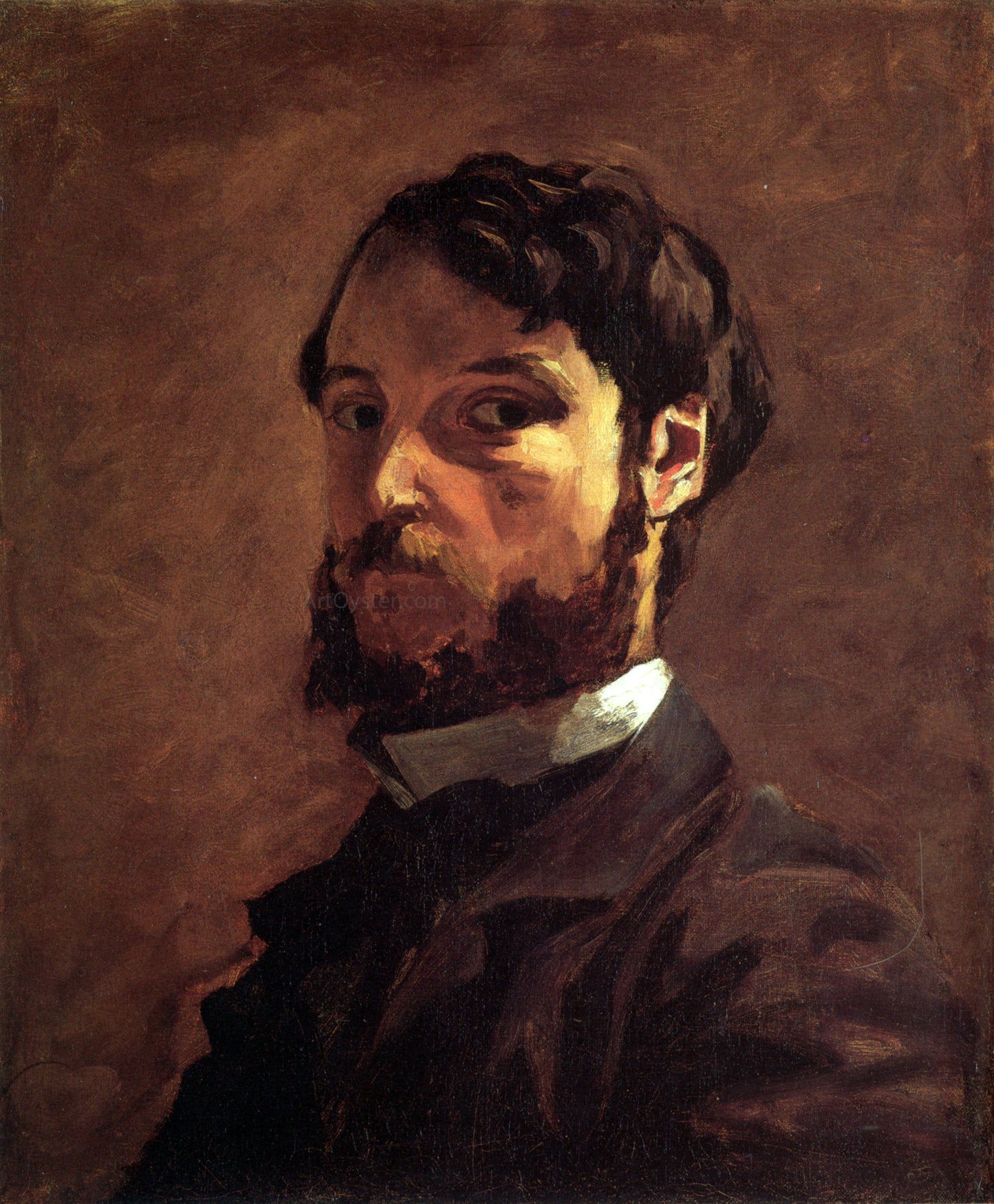 Jean Frederic Bazille Self-Portrait - Hand Painted Oil Painting