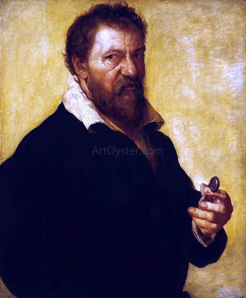 Lambert Lombard Self-Portrait - Hand Painted Oil Painting