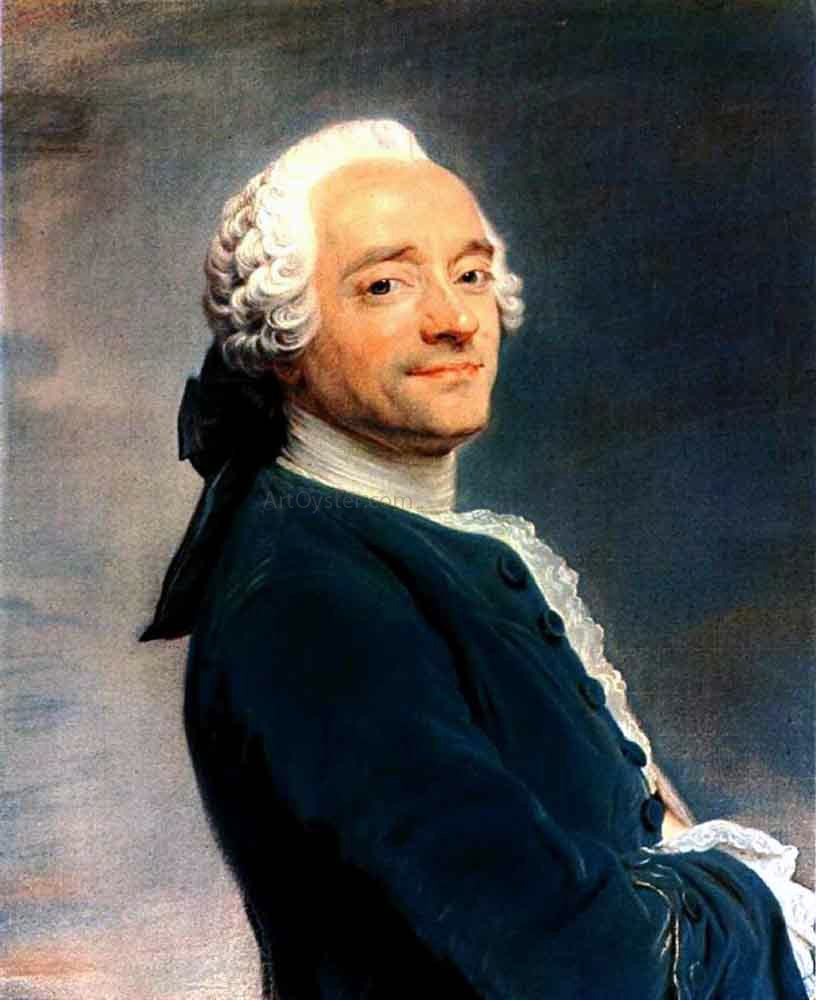Maurice Quentin De La Tour Self-Portrait - Hand Painted Oil Painting