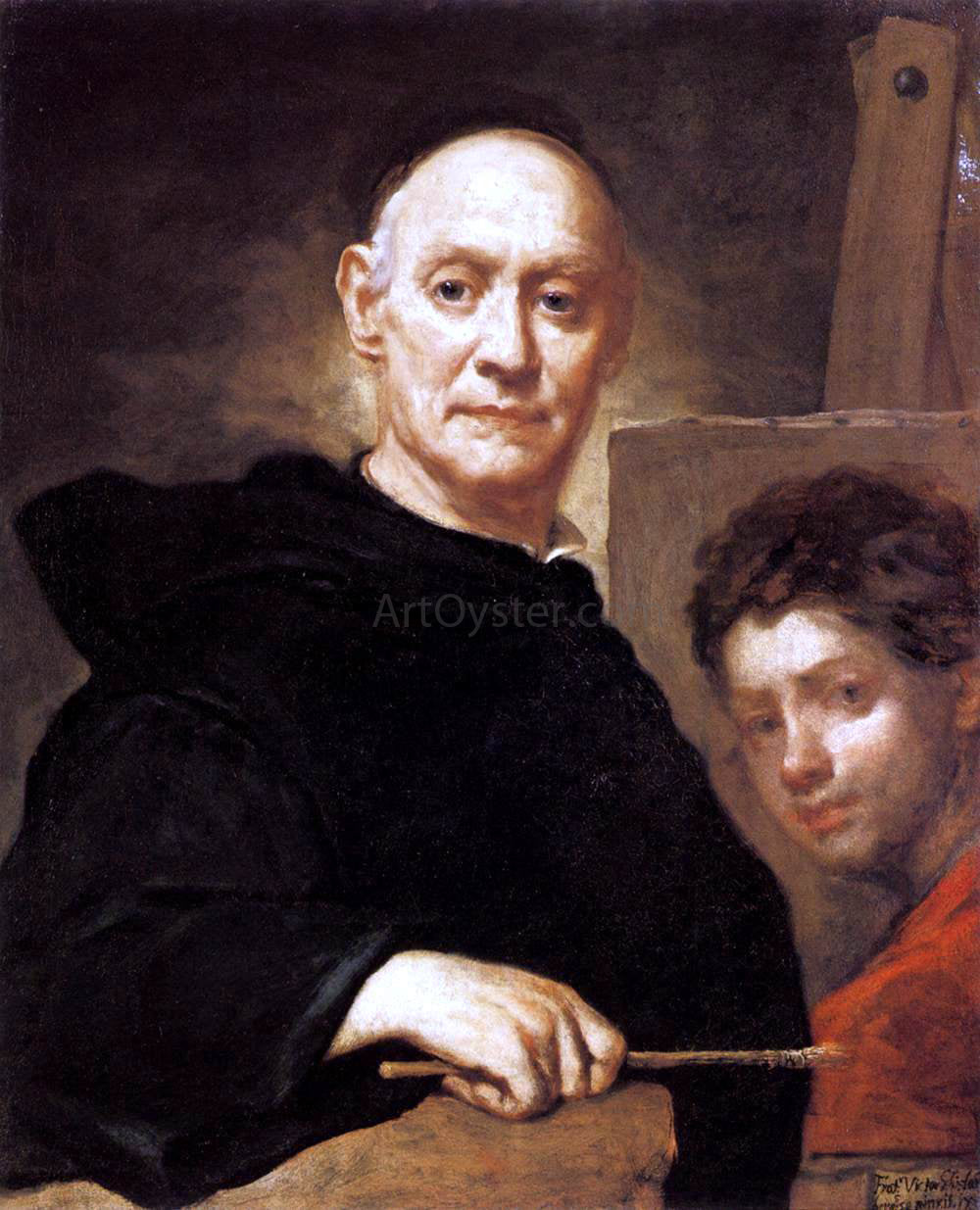Giuseppe Vittore Fra Galgario Ghislandi Self-Portrait - Hand Painted Oil Painting