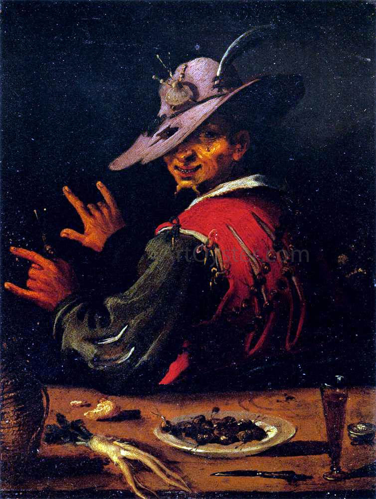 Filippo Napoletano Seller of Snails - Hand Painted Oil Painting