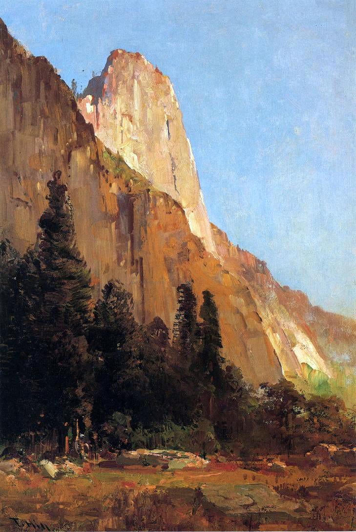 Thomas Hill Sentinel Rock, Yosemite - Hand Painted Oil Painting