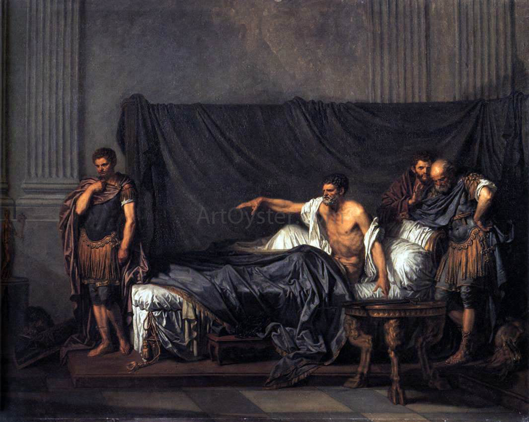 Jean Baptiste Greuze Septimius Severus and Caracalla - Hand Painted Oil Painting