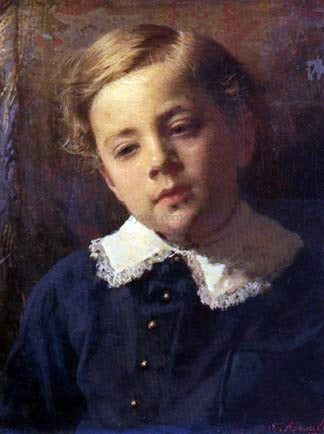Ivan Nikolaevich Kramskoy Sergey Kramskoy - Hand Painted Oil Painting