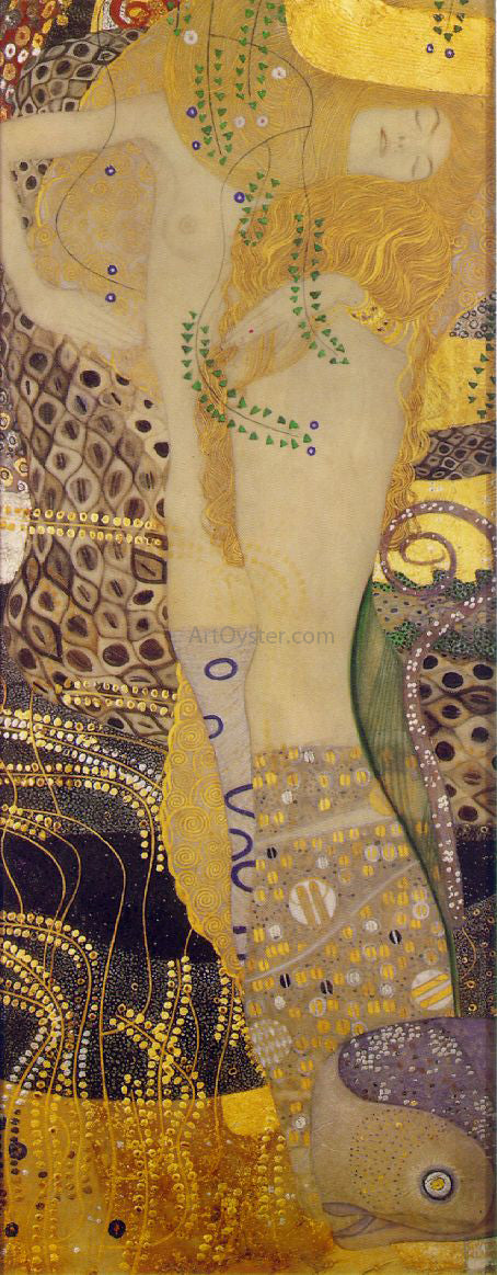 Gustav Klimt Serpents I - Hand Painted Oil Painting