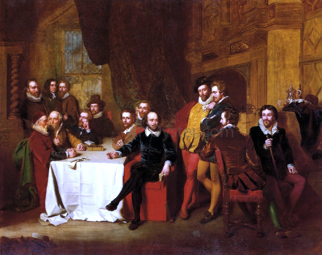 John Faed RSA Shakespeare and His Contemporaries - Hand Painted Oil Painting