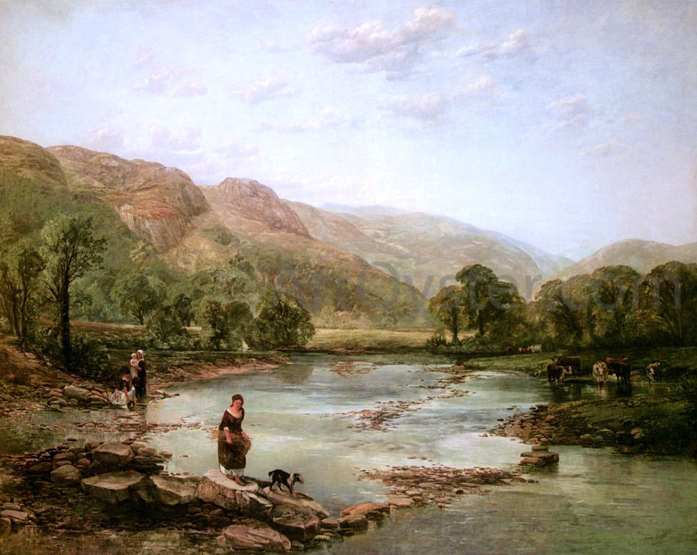 Thomas Creswick Shallow Streams - Hand Painted Oil Painting